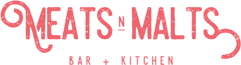 Meats N Malts Small - Calligraphy (1000x412), Png Download