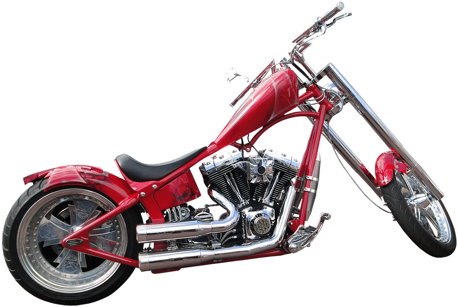 Harley Davidson, Motorcycle, Usa, Shiny, Chrome - Chopper (960x720), Png Download