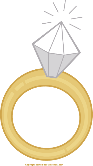 Wedding Rings Clipart - Ring (358x639), Png Download