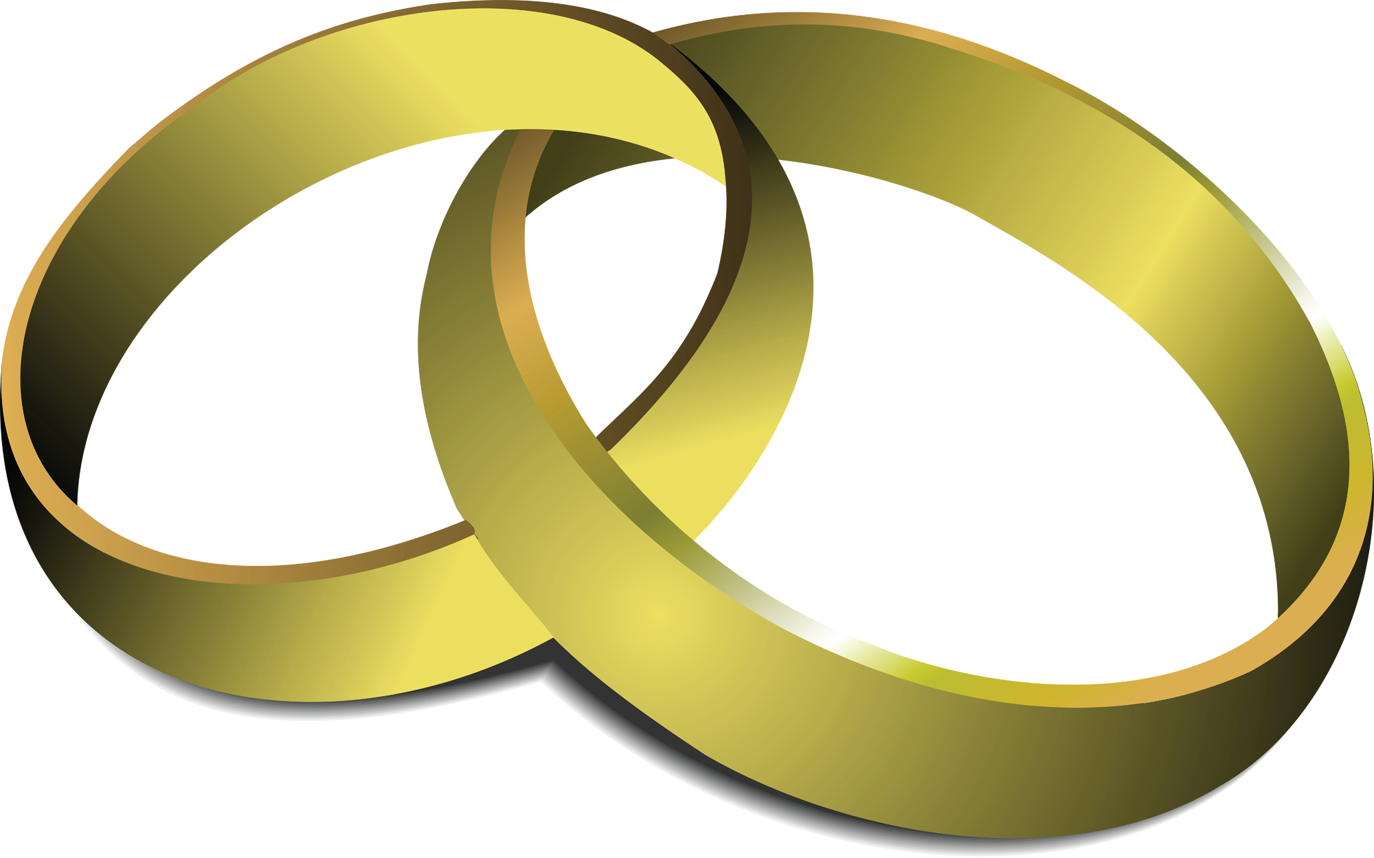 Free Wedding Ring Clipart Source - Wedding Ring Cartoon Png (2000x1249), Png Download