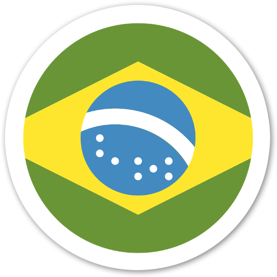 Brazil Flag Sticker - Brazil Flag Emoji (600x600), Png Download