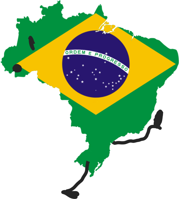 Brazil 0 - Brazil Flag Continent (1280x720), Png Download