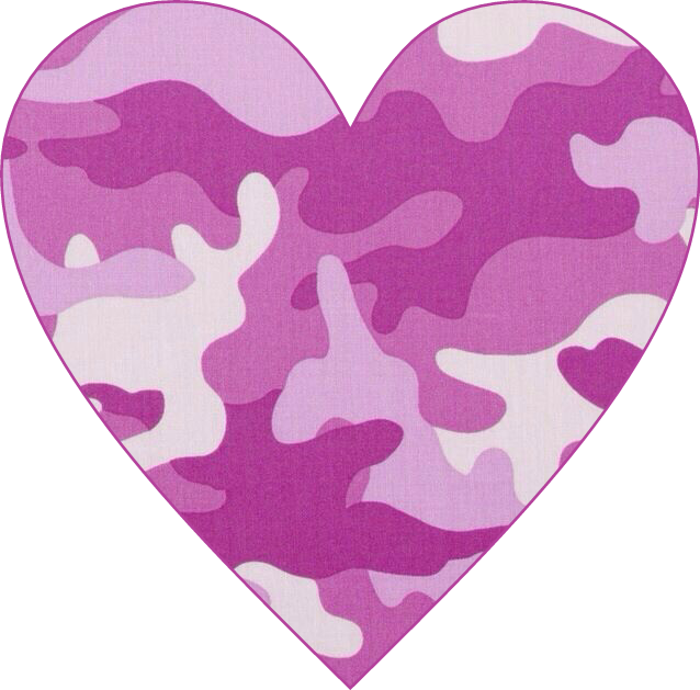 Heart Pinkcamo Camo Pink Cute Fun Love Awesome Banner - Camo Blue Soft Iphone 7 Plus Case (638x629), Png Download