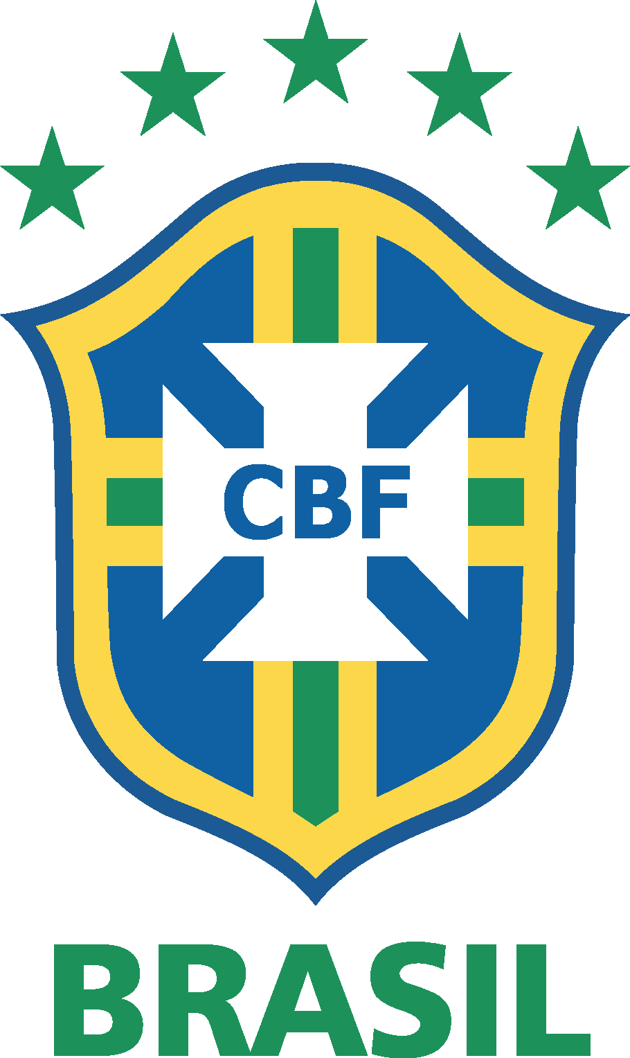 Brazilian Football Confederation National - Fifa World Cup Brazil Logo (910x1527), Png Download