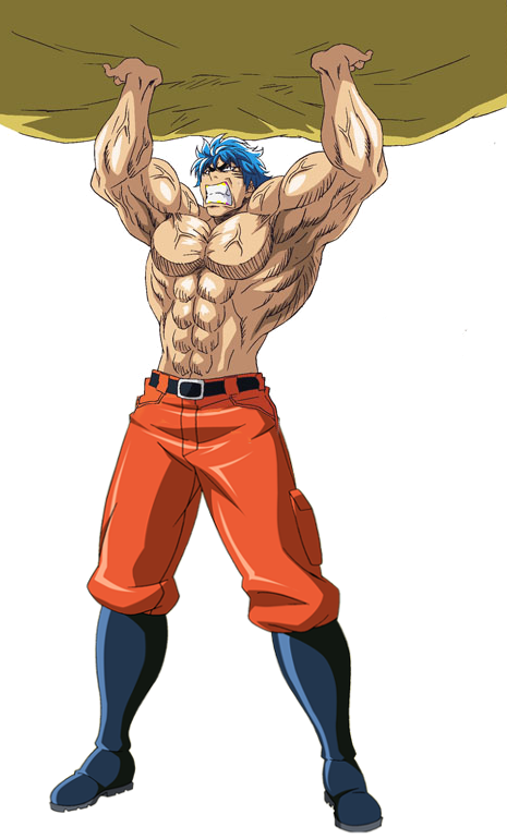 Toriko Holding Rock - Holding A Giant Rock (465x770), Png Download