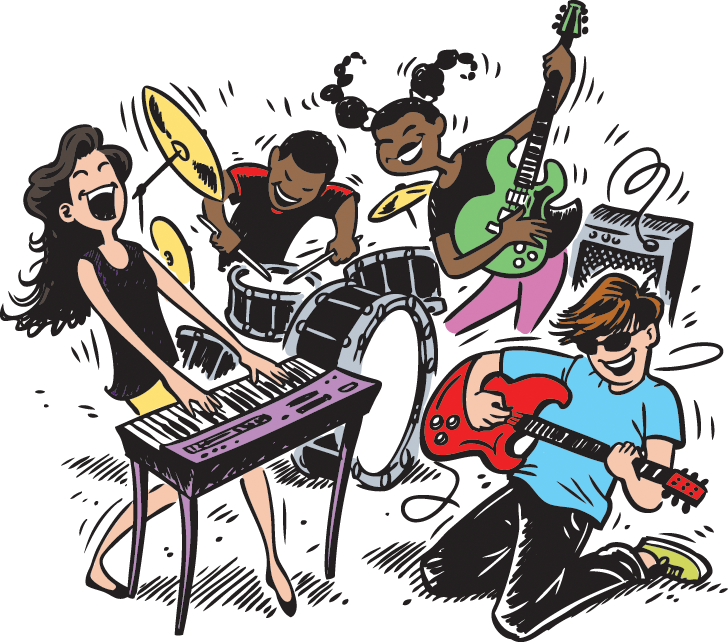 10 Band Kids - Free Libraries Rock (728x642), Png Download