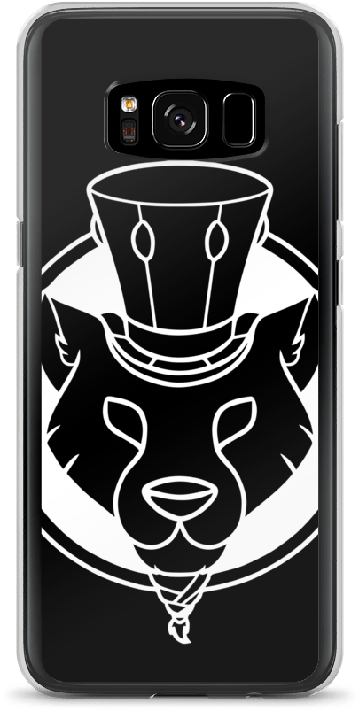 Black Logo Samsung Case - Iphone (1000x1000), Png Download