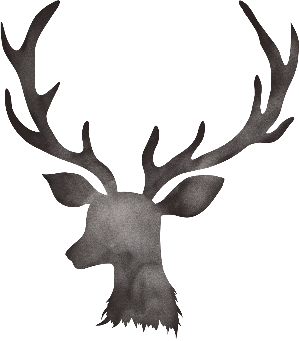 Creative Hand Painted Antler Png Element - Floral Design On Deer (1024x1163), Png Download
