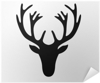 Moose Head Silhouette (400x400), Png Download
