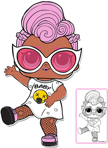 Grunge Grrrl Series 3 L - Lol Surprise Confetti Pop Grunge Grrrl (398x506), Png Download