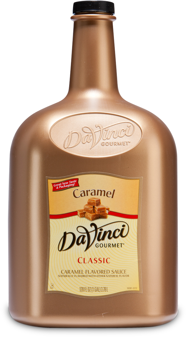 4073738406403t Caramel 128oz 4073738406403t Caramel - Davinci Gourmet 1/2 Gallon White Chocolate Flavoring (1200x1200), Png Download