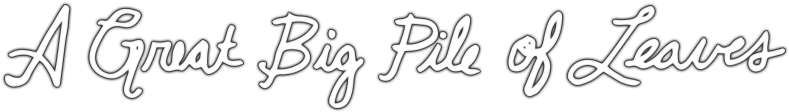 A Great Big Pile Of Leaves Image - Calligraphy (800x310), Png Download