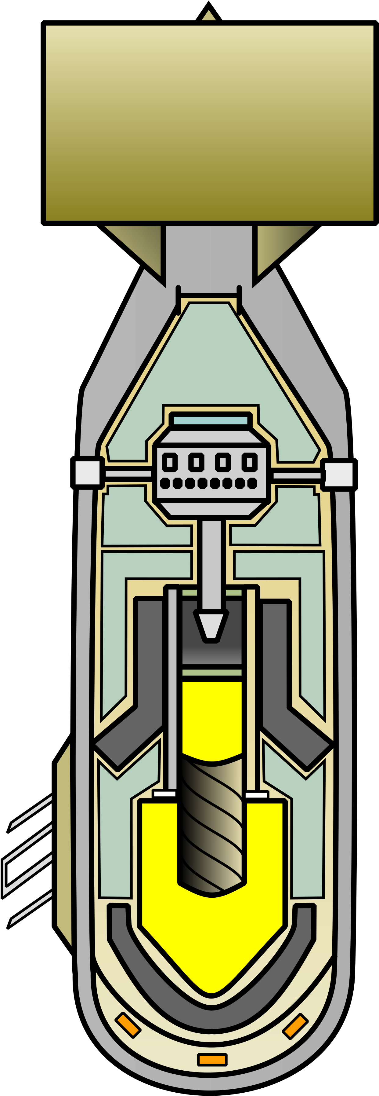 Explosion Clipart Little Boy Bomb - Little Boy Bomb (2000x4000), Png Download