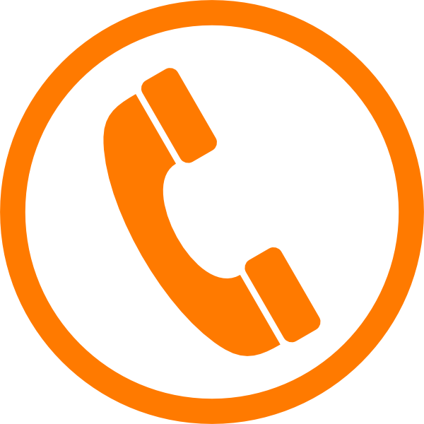 Orange Phone Hi - Phone Logo For Business Card (600x600), Png Download