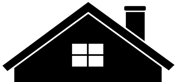 House Silhouette Png Clip Free - House Png (580x270), Png Download