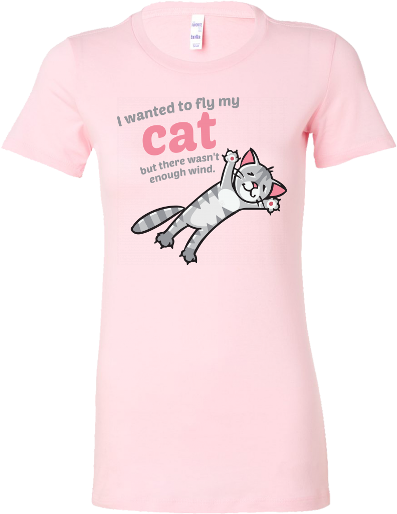 Flying Cat T-shirt - Shirt (1024x1024), Png Download