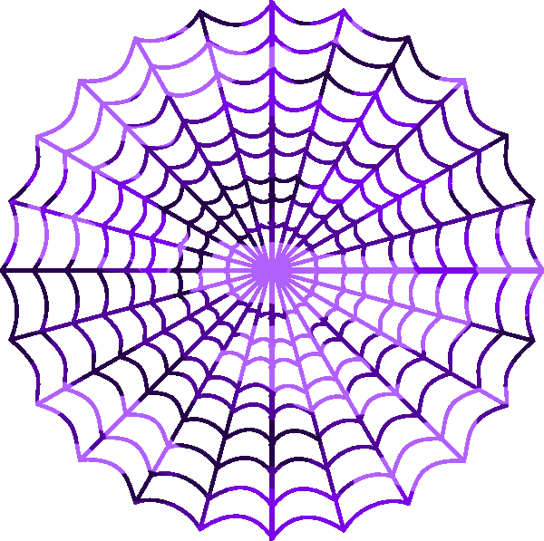 Clip Art Free Library Camouflage Purple Spiders Free - Spider Web Clip Art (600x597), Png Download