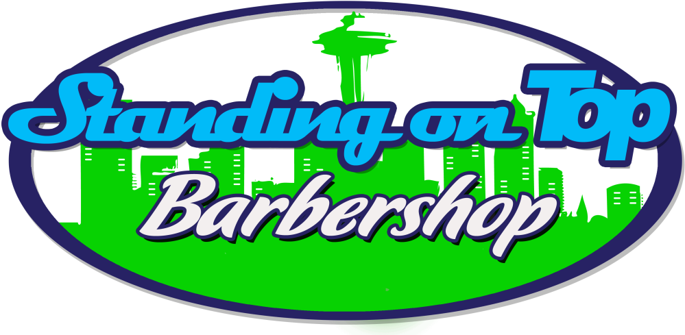 Established - Standing On Top Barber Shop (1030x510), Png Download