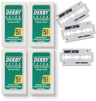 Derby Replacement Blades - Derby Extra De Razor Blades - 5 Blades (460x487), Png Download