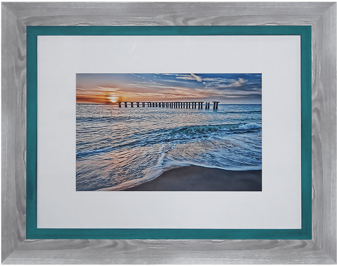Sunset Beach Framed Art Print Island Art Stone Harbor - Art Print: Johnson's Sun Down, 11x14in. (680x680), Png Download