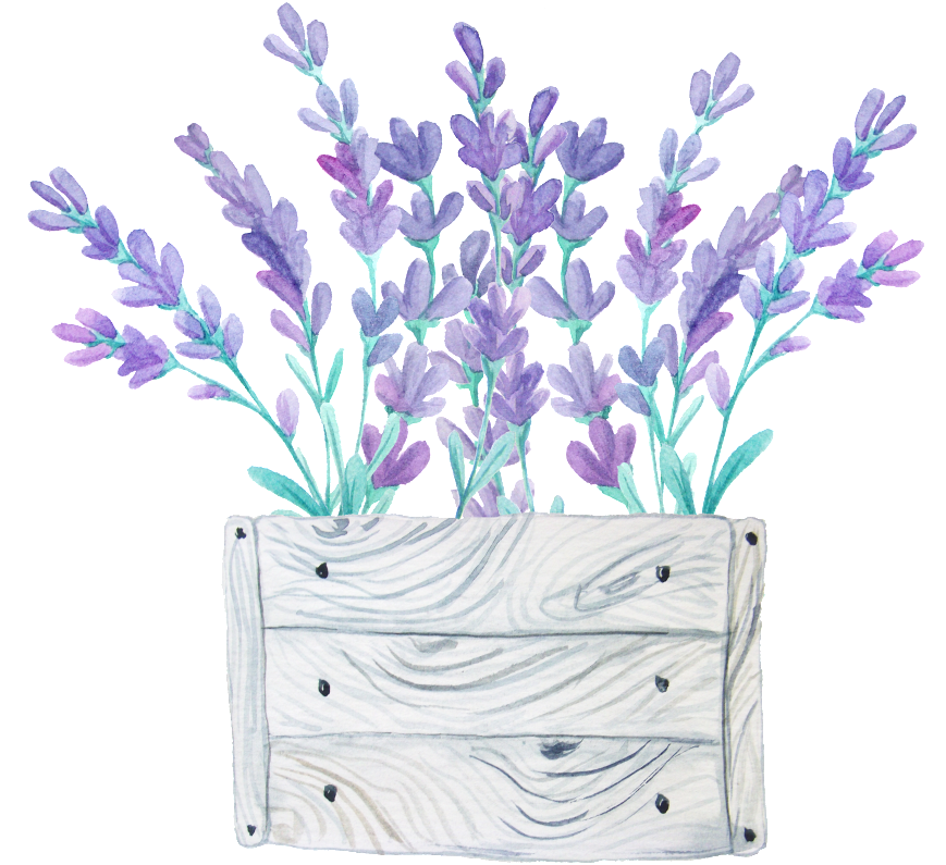 Wood Flower Bed Transparent Decorative Material - Lavender (1024x1024), Png Download