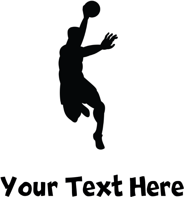 Dodgeball Player Silhouette Laptop Skins - Rock Star Silhouette Sticker (700x700), Png Download