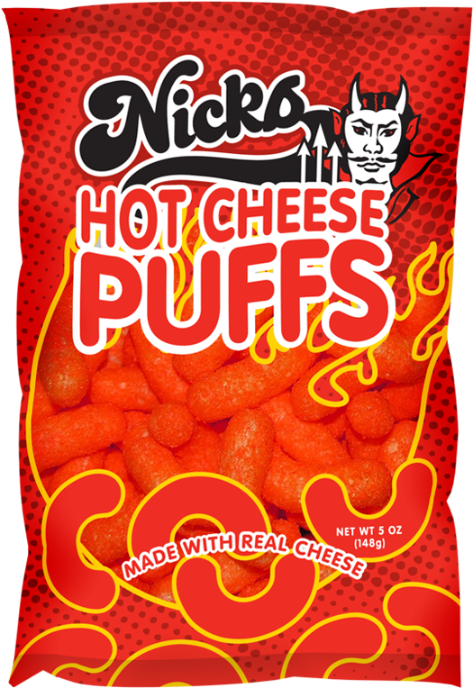 Nick's Hot Cheese Puffs - Hot Cheese Puffs (800x800), Png Download