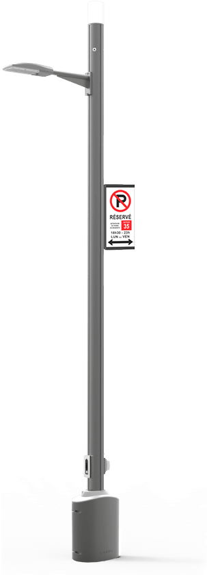 Smart Pole - Street Light (682x849), Png Download