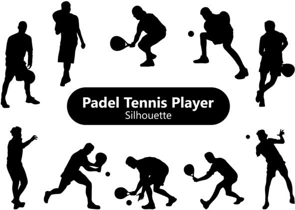 Padel Tennis Player Silhouette - Padel (700x490), Png Download