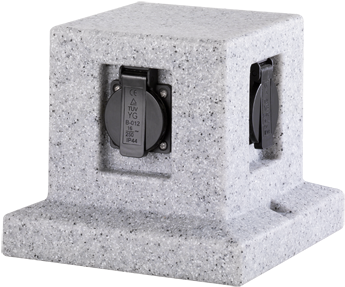 Pole - Trio Lights 144376 Trio Outdoor Socket Grey (482x434), Png Download