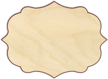 Clip Royalty Free Stock The Wooden Hare - Clipart Plaque Png (442x441), Png Download