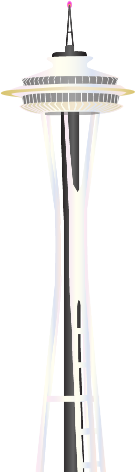 Space Needle - Baluster (590x980), Png Download