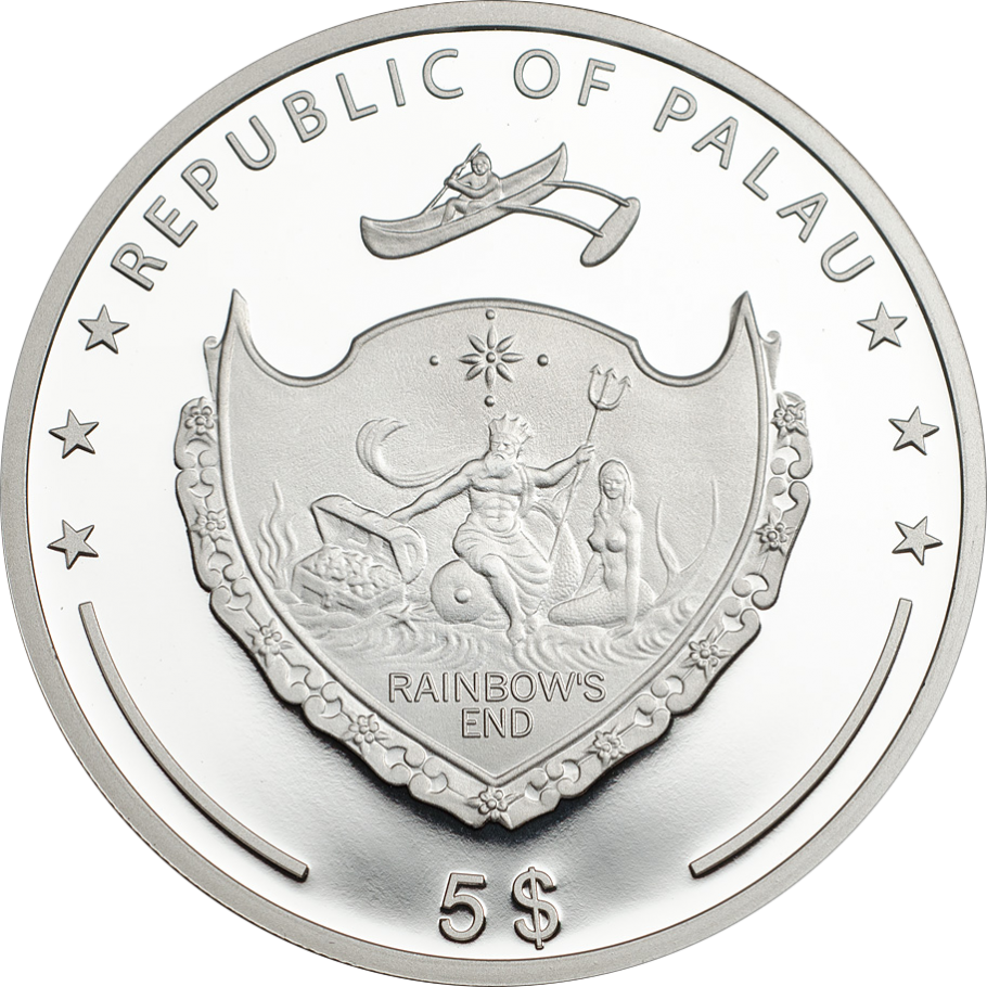 Space Needle - Silver Coin (910x910), Png Download