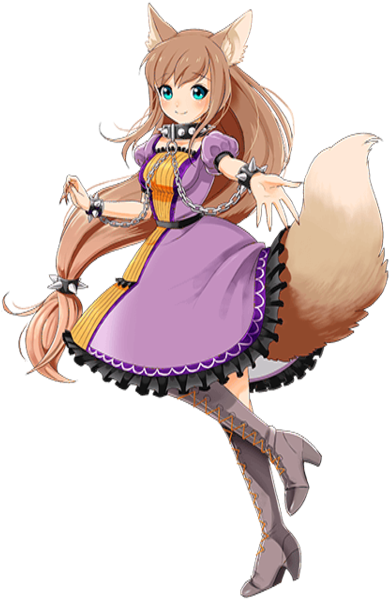 Nina Transparent - Anime Wolf Girl Png (480x640), Png Download