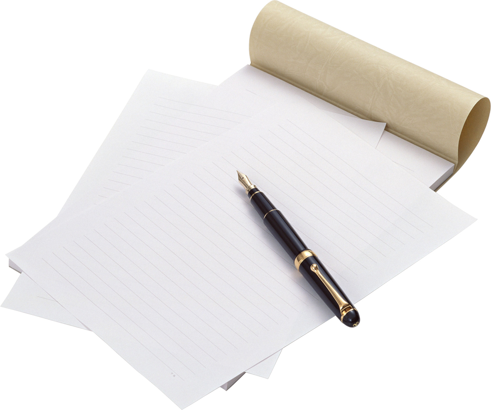 Paper Sheet Png Png - Лист Бумаги И Ручка (1000x836), Png Download