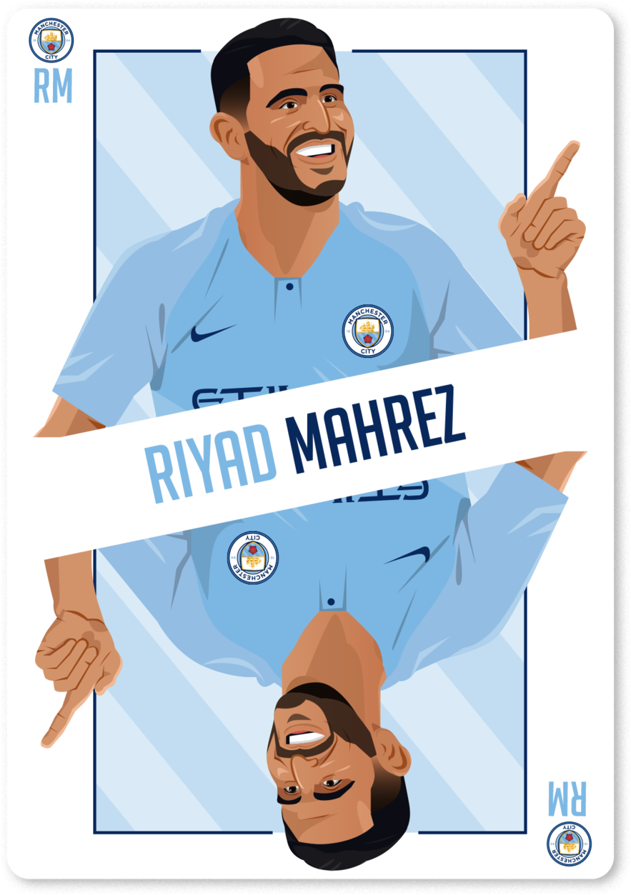 Mahrez - Cartoon (1000x1437), Png Download