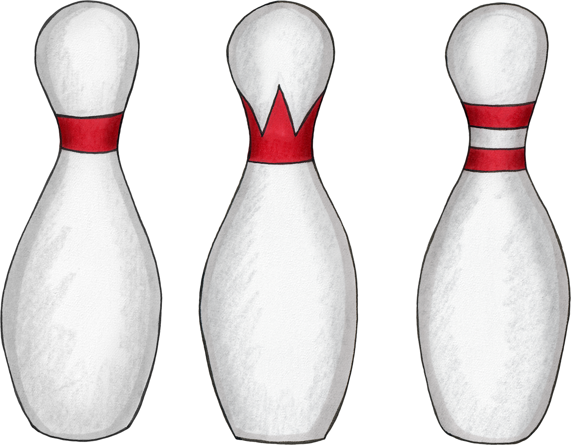 Bowling Pins Png - Ten-pin Bowling (2362x2362), Png Download