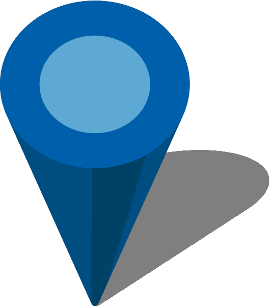 Primary Care Doctor Houston - Blue Location Icon Png (530x600), Png Download