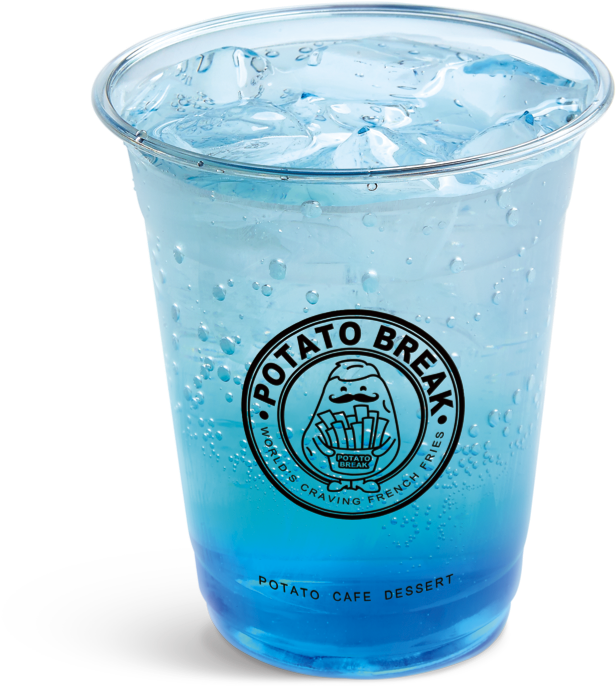 Blue Curacao - Caffeinated Drink (865x934), Png Download