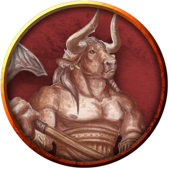 Minotaur - Bull (560x560), Png Download