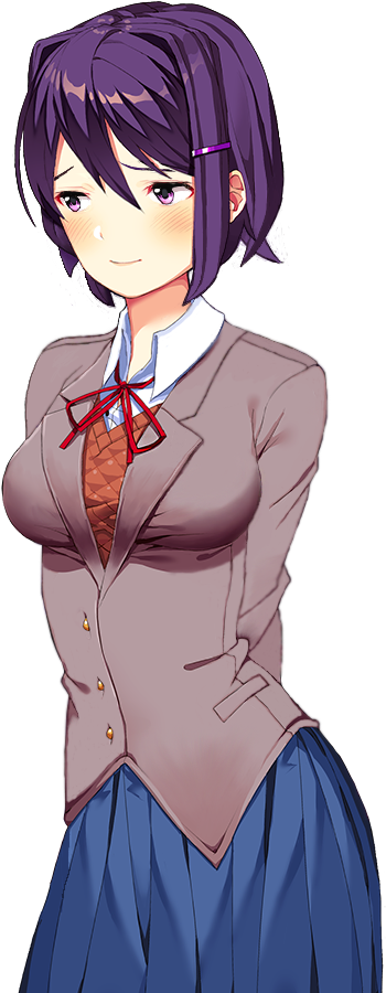 Justyuri - Doki Doki Literature Club Yuri (960x960), Png Download