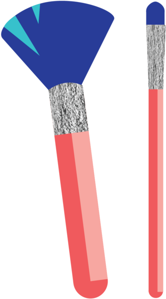Icons-04 - Makeup Brushes (1000x714), Png Download