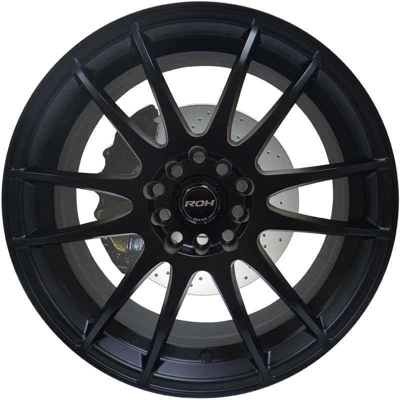 Azzuro Matt Black - Hubcap (800x800), Png Download