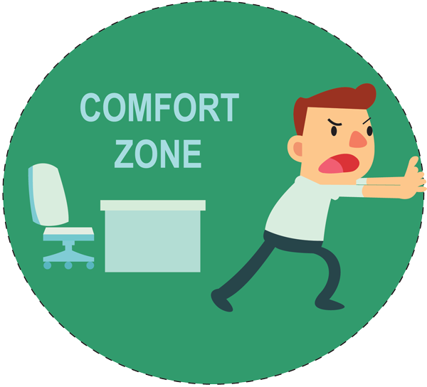 Expand Your Tastes, Experience Life In College - Comfort Zone Clipart (600x544), Png Download