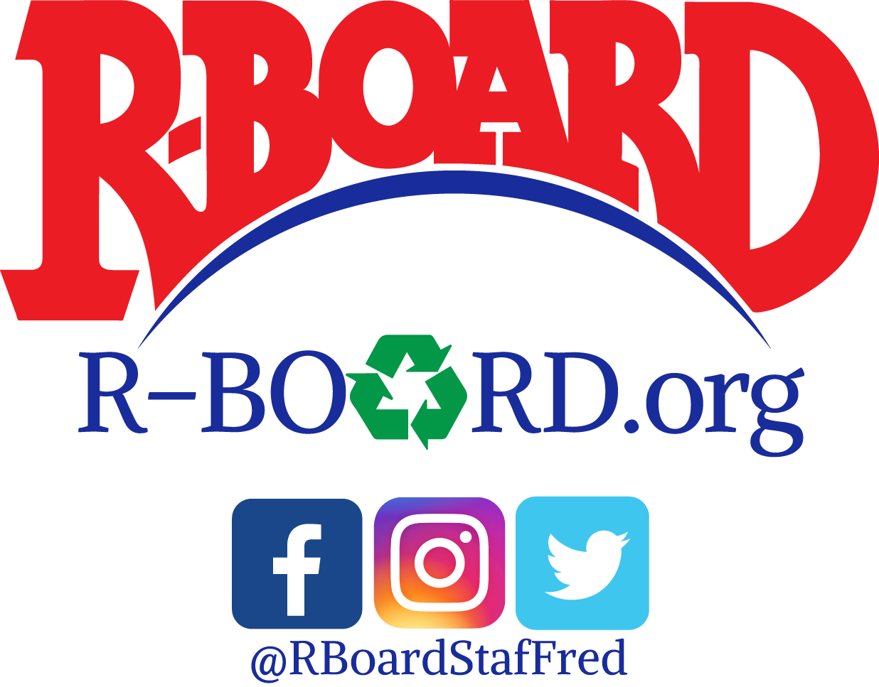 Rboardstaffred Logo Full Png With Social Media - Graphic Design (1236x967), Png Download