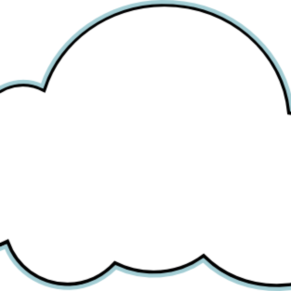 Library Black And White Clouds Clipart (1024x1024), Png Download