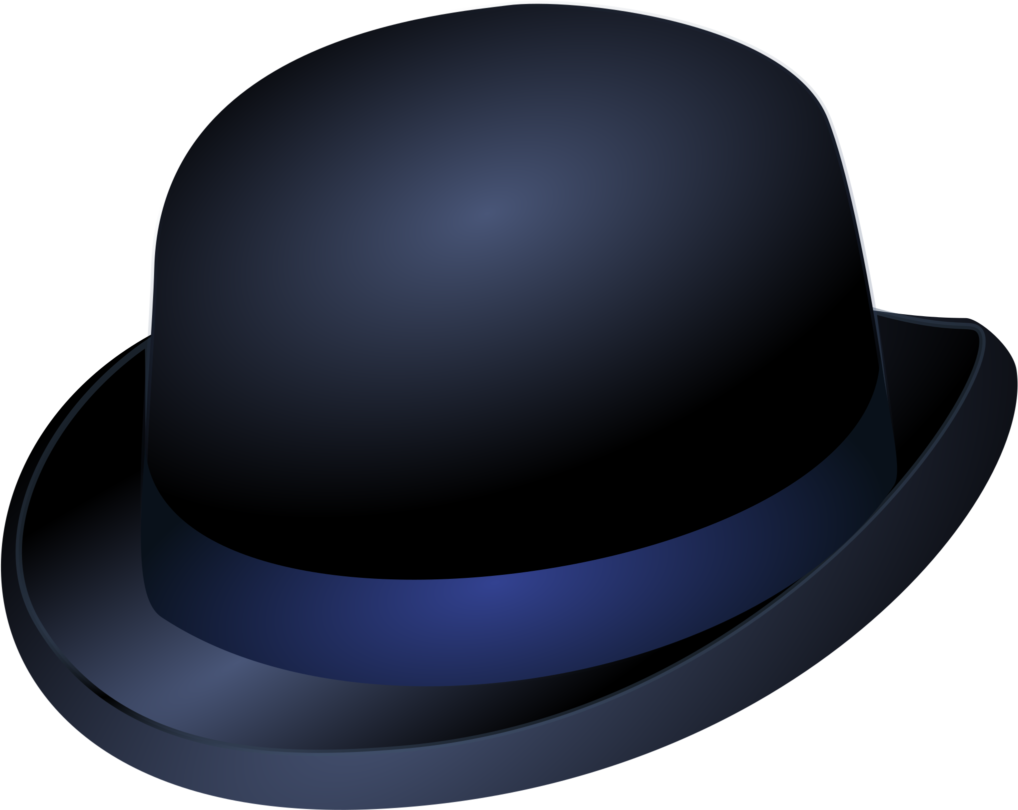 Big Image - Bowler Hat Clip Art (2400x2400), Png Download