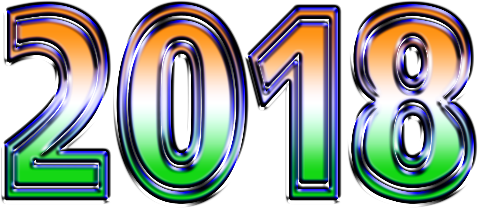 Happy New Year 2018 Download Greetings - Graphic Design (1600x914), Png Download