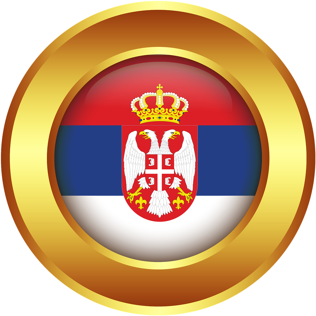 Of Arms Of Serbia, - Serbia Flag (1280x1280), Png Download