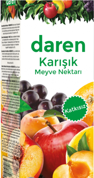 Mixed Fruit Nectar 1ltr - Mixed Fruit Nectar Daren (600x600), Png Download